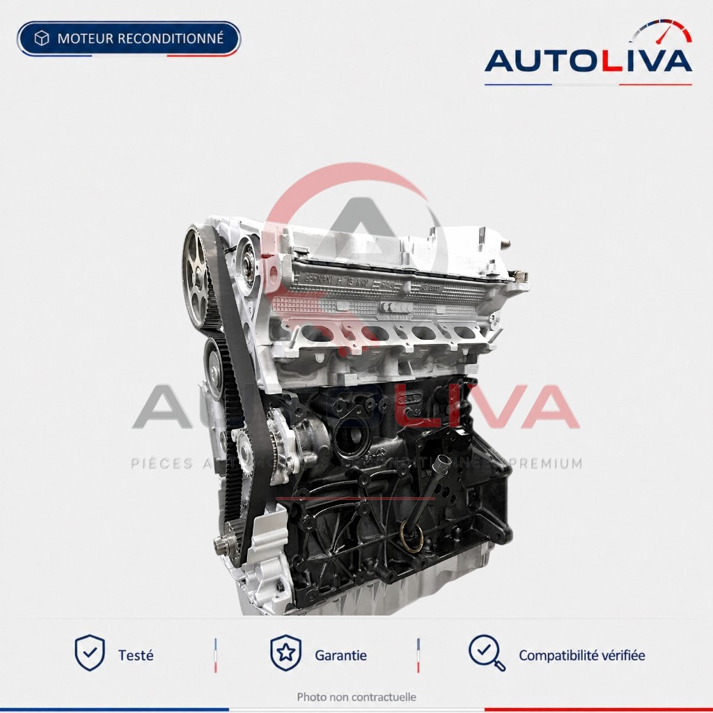 Moteur Essence AUQ 1.8T 20v 180 ch reconditionné – Audi, VW, Seat, Skoda