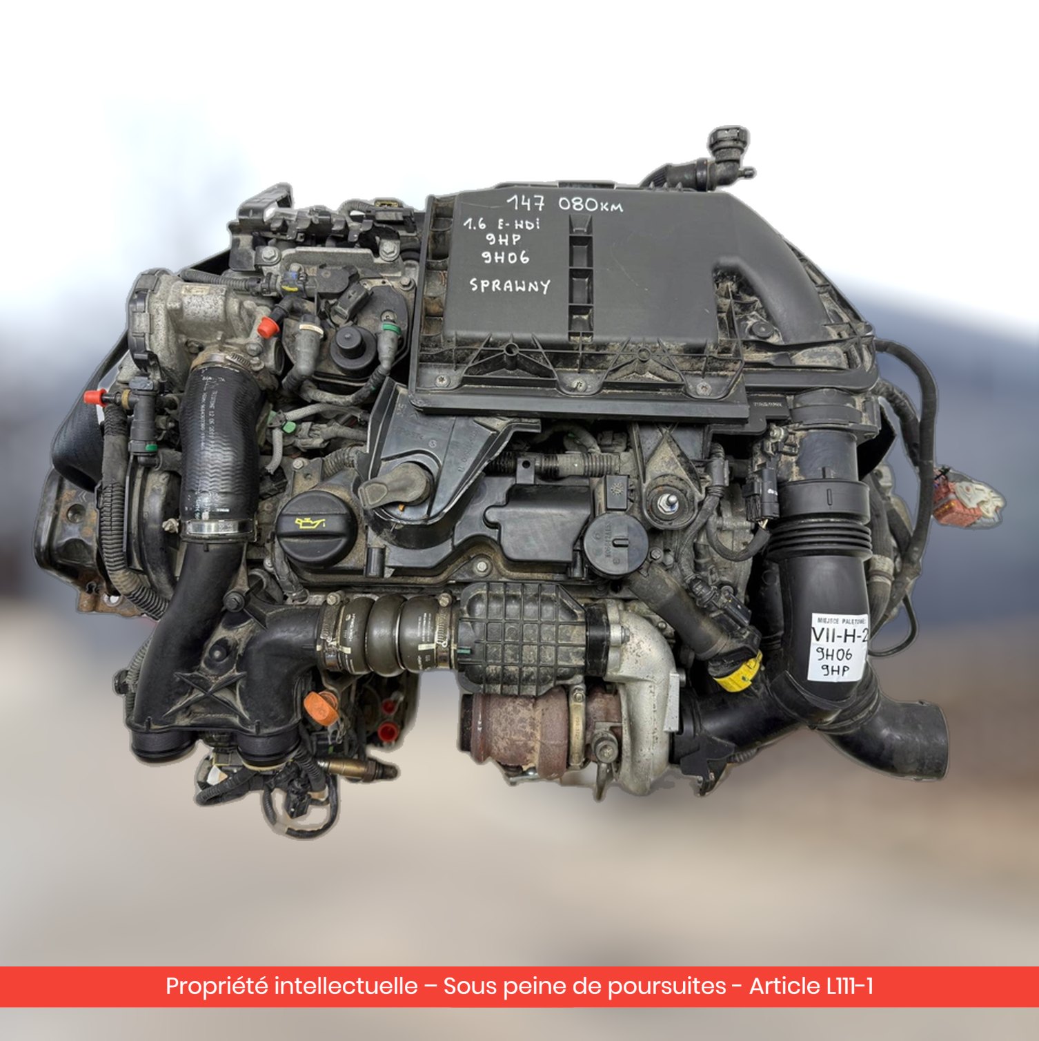 Moteur Peugeot 208 208 308 2008 / Citroën C3 C4 9HP 9H06 — occasion