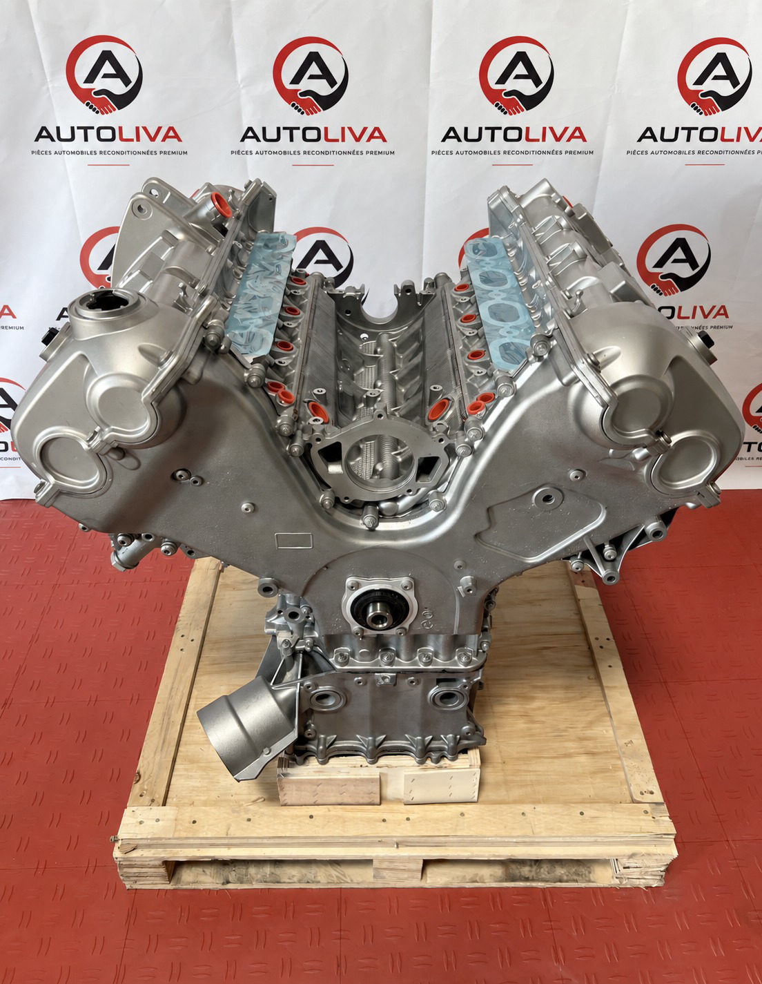 Moteur reconditionné Porsche Cayenne S / GTS 4.8 V8 M48.02 (958) chemisé fonte – échange standard
