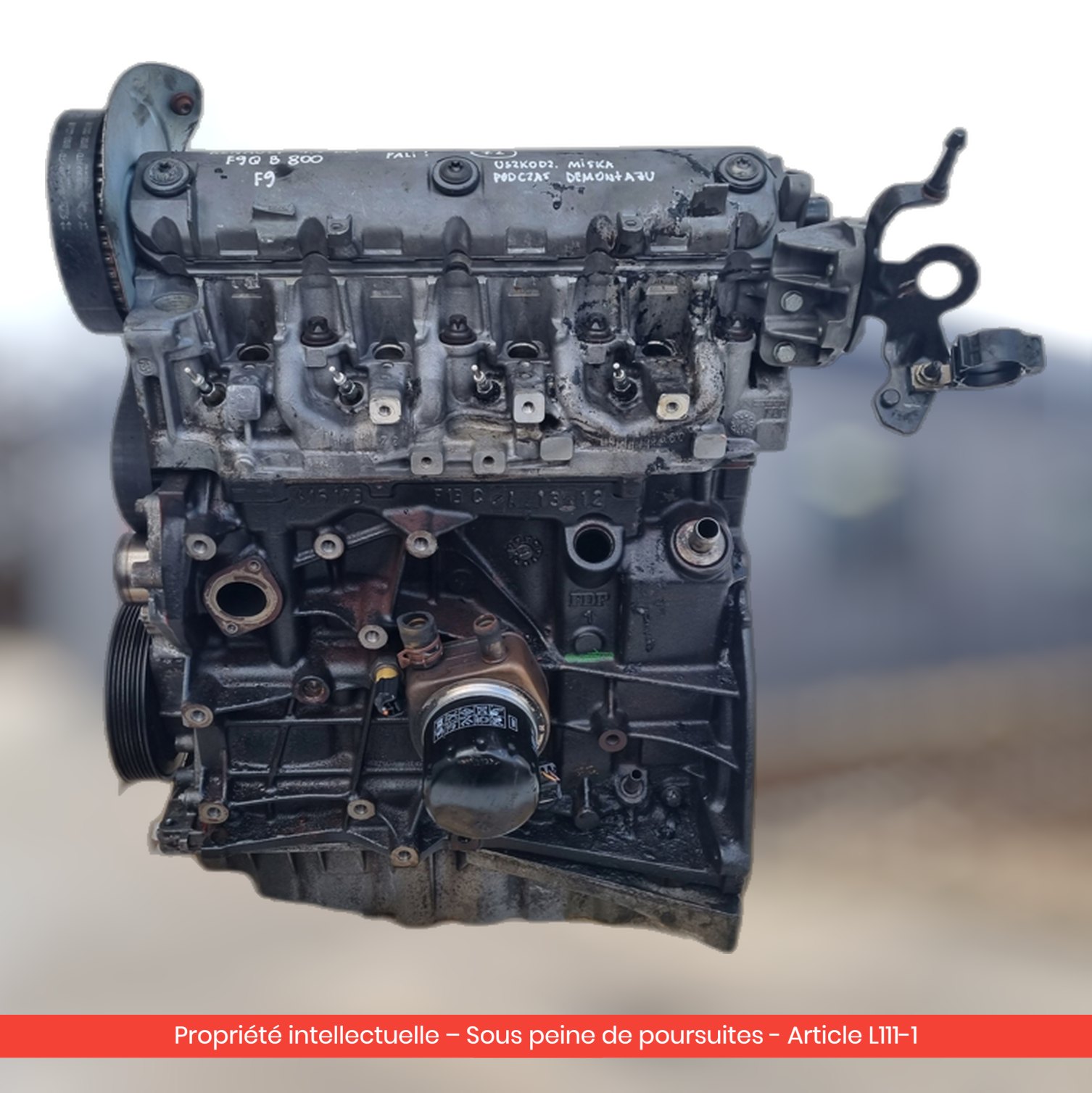 Moteur Renault Megane II F9Q800 F9QB800 — occasion