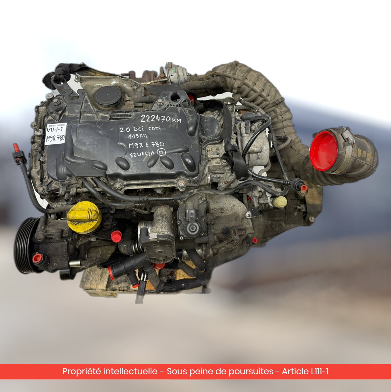 Moteur Renault Trafic / Opel Vivaro / Nissan Primastar M9R780 M9RE780 — occasion